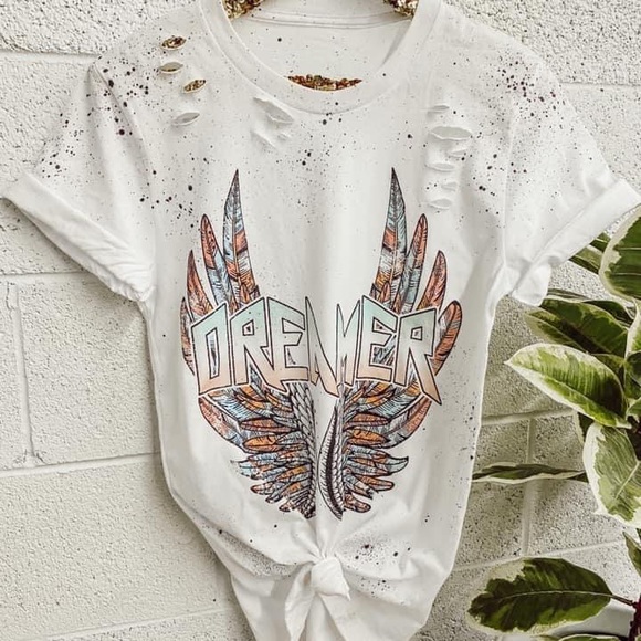 Vici Tops - Vici Distressed Dreamer Tee